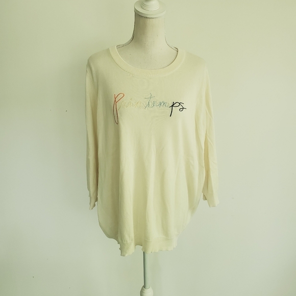 Modcloth Printemps Cream Sweater - Picture 3 of 10